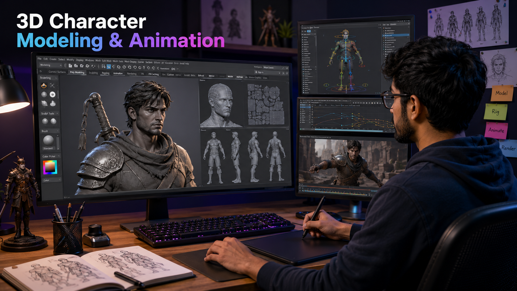 3D Character Modeling & Animation